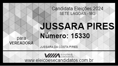 Candidato JUSSARA PIRES 2024 - SETE LAGOAS - Eleições