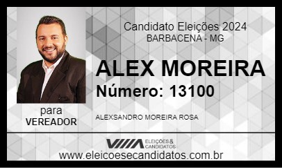 Candidato ALEX MOREIRA 2024 - BARBACENA - Eleições