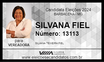 Candidato SILVANA FIEL 2024 - BARBACENA - Eleições