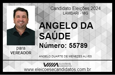 Candidato ANGELO DA SAÚDE 2024 - LAMBARI - Eleições