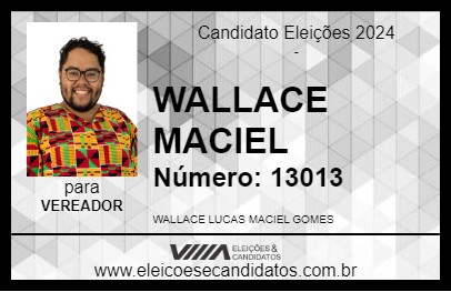 Candidato WALLACE MACIEL 2024 - TIMÓTEO - Eleições