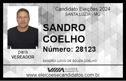 Candidato SANDRO COELHO 2024 - SANTA LUZIA - Eleições