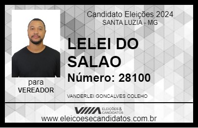 Candidato LELEI DO SALAO 2024 - SANTA LUZIA - Eleições