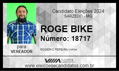 Candidato ROGE BIKE 2024 - SARZEDO - Eleições