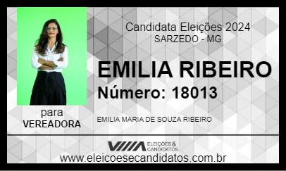 Candidato EMILIA RIBEIRO 2024 - SARZEDO - Eleições