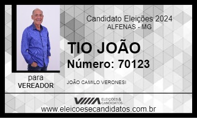 Candidato TIO JOÃO 2024 - ALFENAS - Eleições