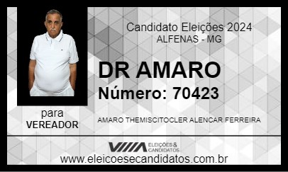 Candidato DR AMARO 2024 - ALFENAS - Eleições