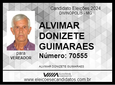 Candidato ALVIMAR DONIZETE GUIMARAES 2024 - DIVINÓPOLIS - Eleições