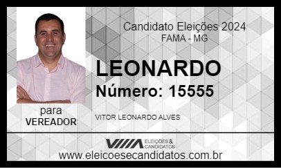 Candidato LEONARDO 2024 - FAMA - Eleições