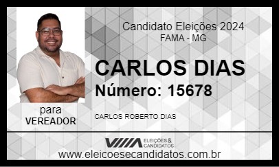 Candidato CARLOS DIAS 2024 - FAMA - Eleições