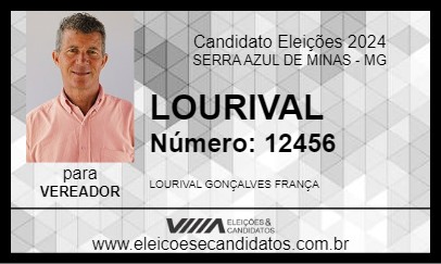 Candidato LOURIVAL 2024 - SERRA AZUL DE MINAS - Eleições