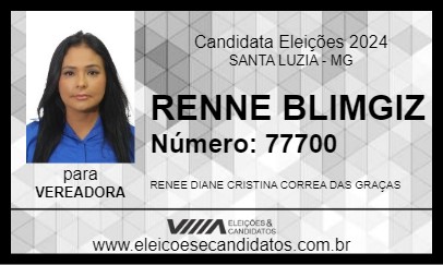 Candidato RENNE BLIMGIZ 2024 - SANTA LUZIA - Eleições