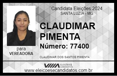 Candidato CLAUDIMAR PIMENTA 2024 - SANTA LUZIA - Eleições