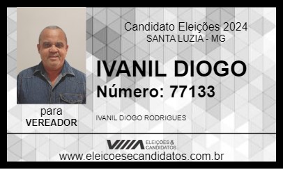 Candidato IVANIL DIOGO 2024 - SANTA LUZIA - Eleições