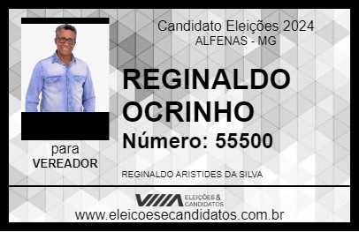 Candidato REGINALDO OCRINHO 2024 - ALFENAS - Eleições