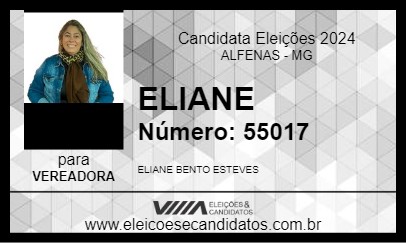 Candidato ELIANE 2024 - ALFENAS - Eleições