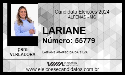 Candidato LARIANE 2024 - ALFENAS - Eleições