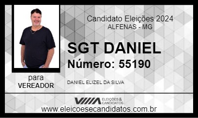 Candidato SGT DANIEL 2024 - ALFENAS - Eleições