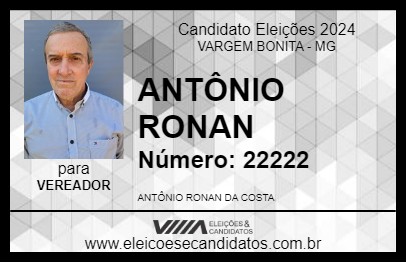 Candidato ANTÔNIO RONAN 2024 - VARGEM BONITA - Eleições