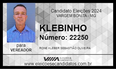 Candidato KLEBINHO 2024 - VARGEM BONITA - Eleições