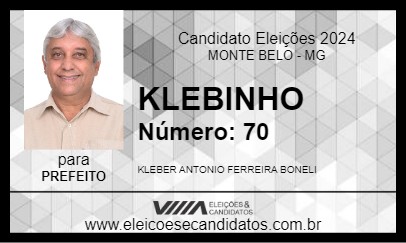 Candidato KLEBINHO 2024 - MONTE BELO - Eleições