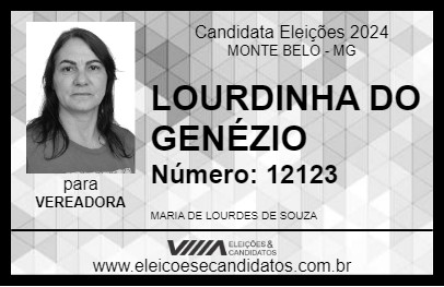 Candidato LOURDINHA DO GENÉZIO 2024 - MONTE BELO - Eleições