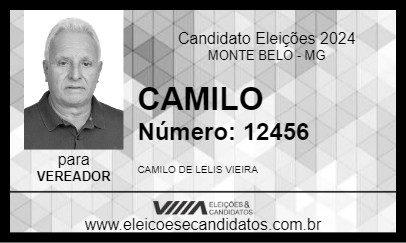 Candidato CAMILO 2024 - MONTE BELO - Eleições