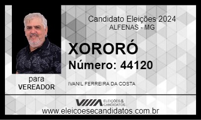 Candidato XORORÓ 2024 - ALFENAS - Eleições