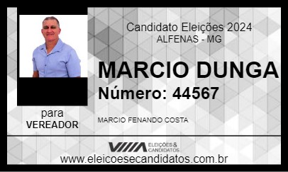 Candidato MARCIO DUNGA 2024 - ALFENAS - Eleições