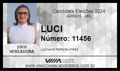 Candidato LUCI 2024 - ARINOS - Eleições