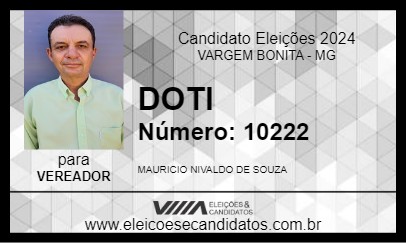 Candidato DOTI 2024 - VARGEM BONITA - Eleições