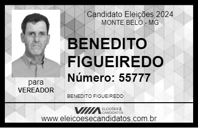 Candidato BENEDITO FIGUEIREDO 2024 - MONTE BELO - Eleições