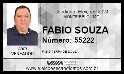 Candidato FABIO SOUZA 2024 - MONTE BELO - Eleições