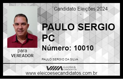 Candidato PAULO SERGIO PC 2024 - ALFENAS - Eleições