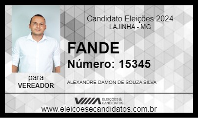 Candidato FANDE 2024 - LAJINHA - Eleições