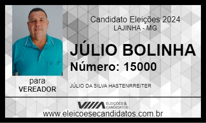 Candidato JÚLIO BOLINHA 2024 - LAJINHA - Eleições