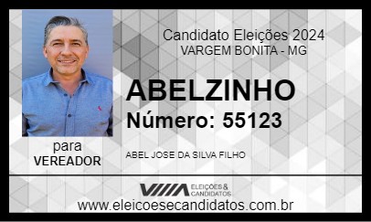 Candidato ABELZINHO 2024 - VARGEM BONITA - Eleições