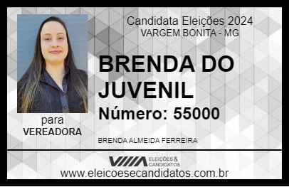 Candidato BRENDA DO JUVENIL 2024 - VARGEM BONITA - Eleições