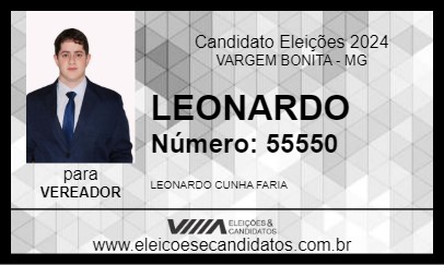 Candidato LEONARDO 2024 - VARGEM BONITA - Eleições