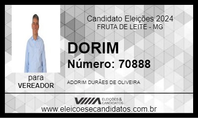 Candidato DORIM 2024 - FRUTA DE LEITE - Eleições