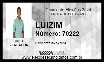 Candidato LUIZIM 2024 - FRUTA DE LEITE - Eleições