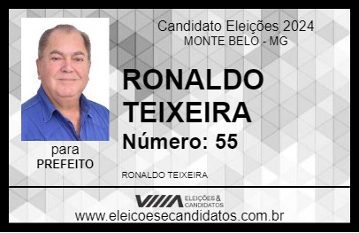 Candidato RONALDO TEIXEIRA 2024 - MONTE BELO - Eleições