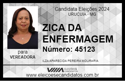 Candidato ZICA DA ENFERMAGEM 2024 - URUCUIA - Eleições