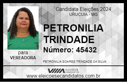 Candidato PETRONILIA TRINDADE 2024 - URUCUIA - Eleições