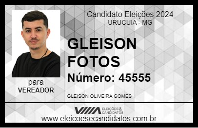 Candidato GLEISON FOTOS 2024 - URUCUIA - Eleições