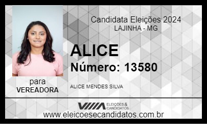 Candidato ALICE 2024 - LAJINHA - Eleições