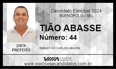 Candidato TIÃO ABASSE 2024 - BUENÓPOLIS - Eleições