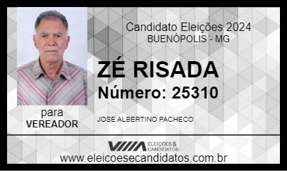 Candidato ZÉ RISADA 2024 - BUENÓPOLIS - Eleições