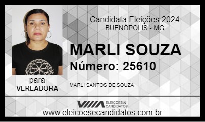 Candidato MARLI SOUZA 2024 - BUENÓPOLIS - Eleições