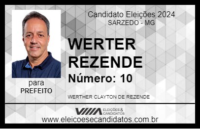 Candidato WERTHER REZENDE 2024 - SARZEDO - Eleições